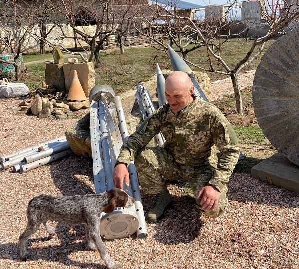 Pavel with dog